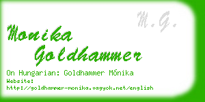 monika goldhammer business card